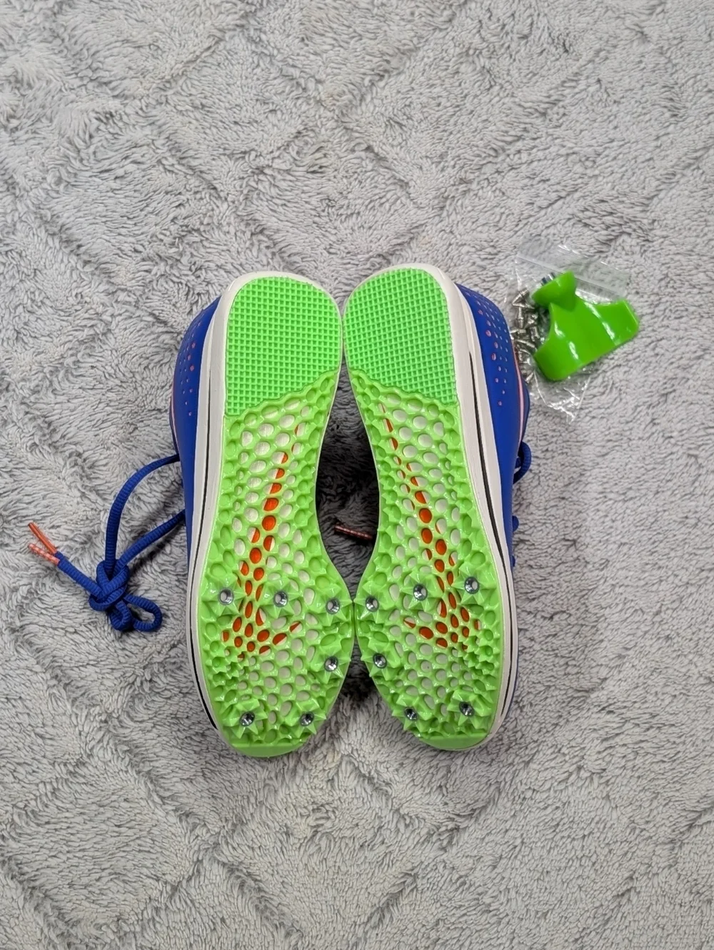 Nike Triple Jump Elite 2 Racer Blue Track Field Jump Spikes Mens 4.5 AO0808-400
